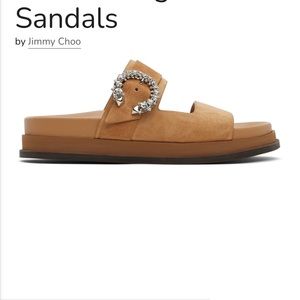 Jimmy choo marga Crystal flats slides